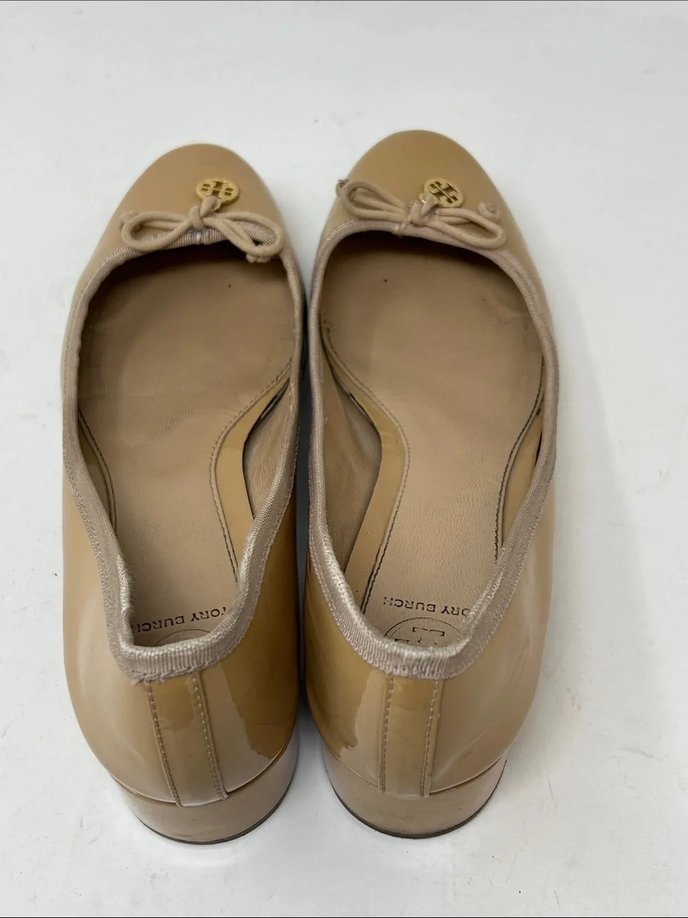 Tory Burch Chelsea Patent Leather Low Heel Pumps Size 8.5